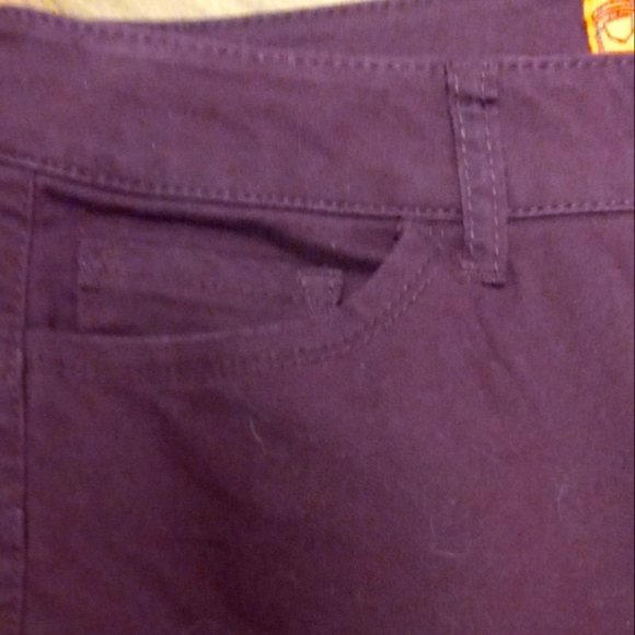 Wax Jeans Butt I Love You,High Rise Butt Lifting. Burgundy. Size 7/28 - Picture 10 of 10